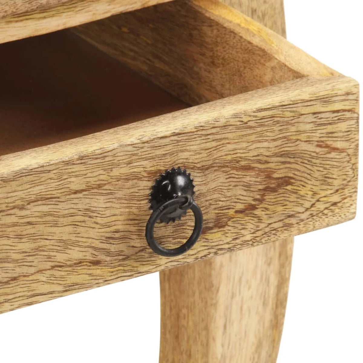 Solid Mango Wood Bed Cabinet Q9313