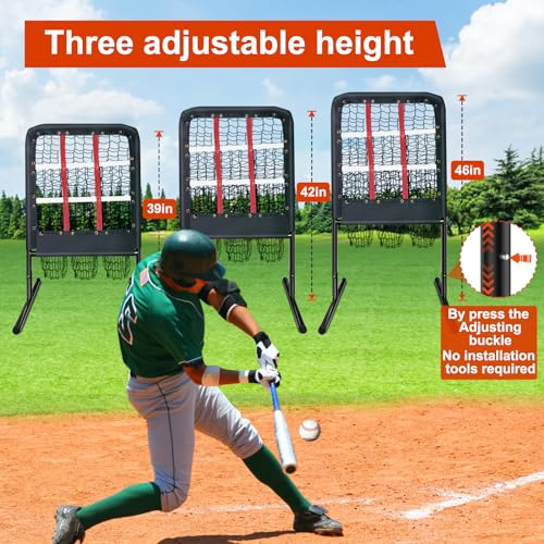 9 Hole Pitching Net with Strike Zone and Handbag E266198