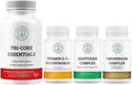 Vitamin D3 + K2 + Adaptogen Complex + 7 Organic Mushroom Complex Bundle A48815