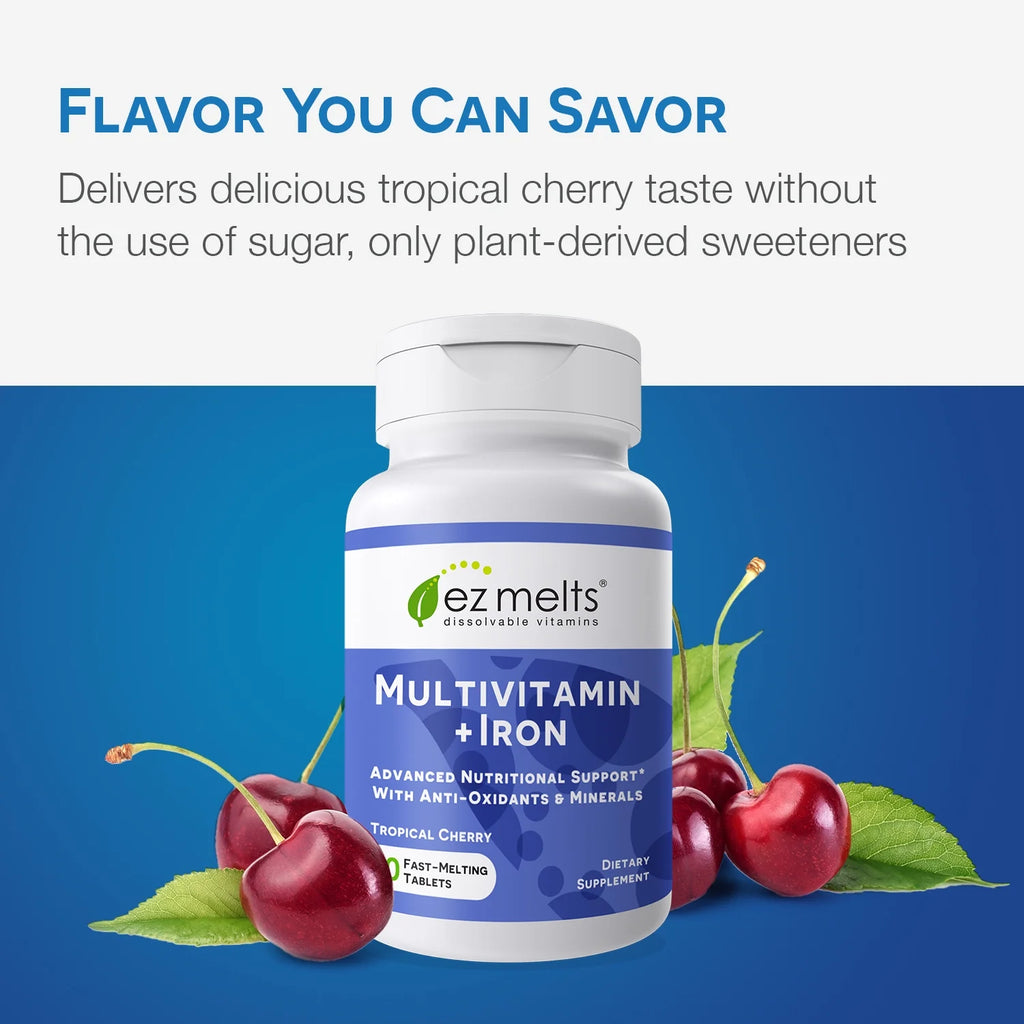 Cherry Flavored Vegan Multivitamin Tablets B324994