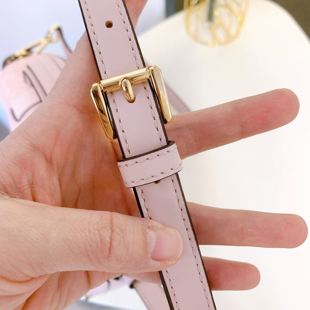 Medium Powder Blush PVC Top Handle Satchel Handbag L466961