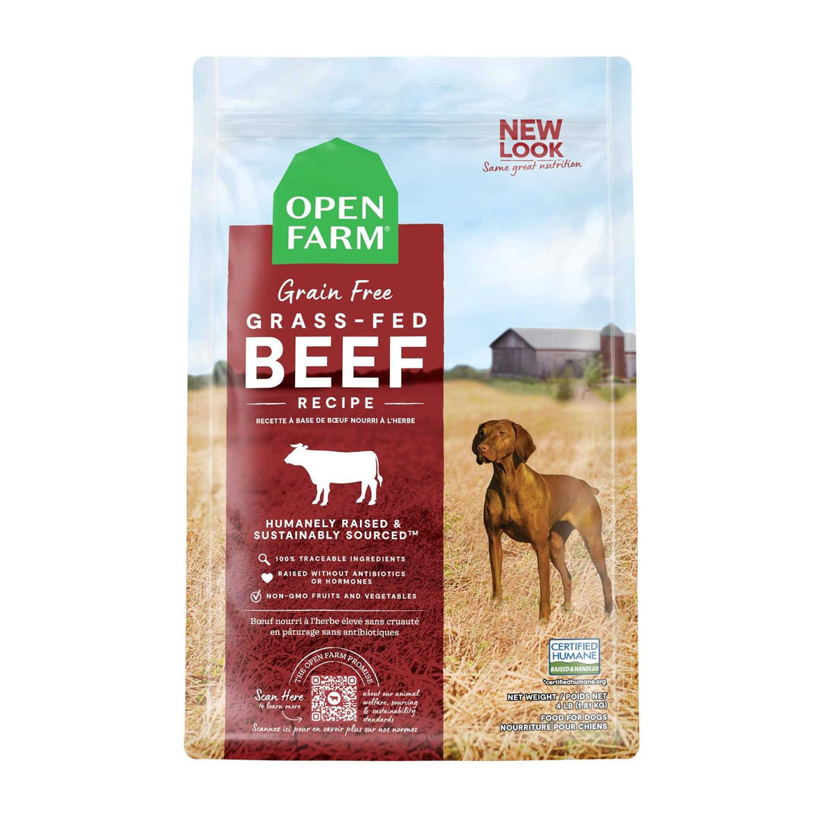 Grain Free Grass Fed Beef Dry Dog Food G646