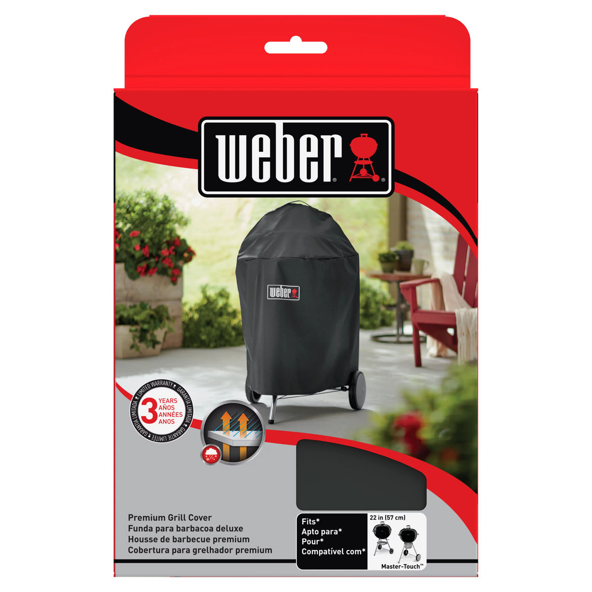 22 In. Charcoal Grill Cover S4961