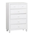 White 5 Drawer Chest O6281