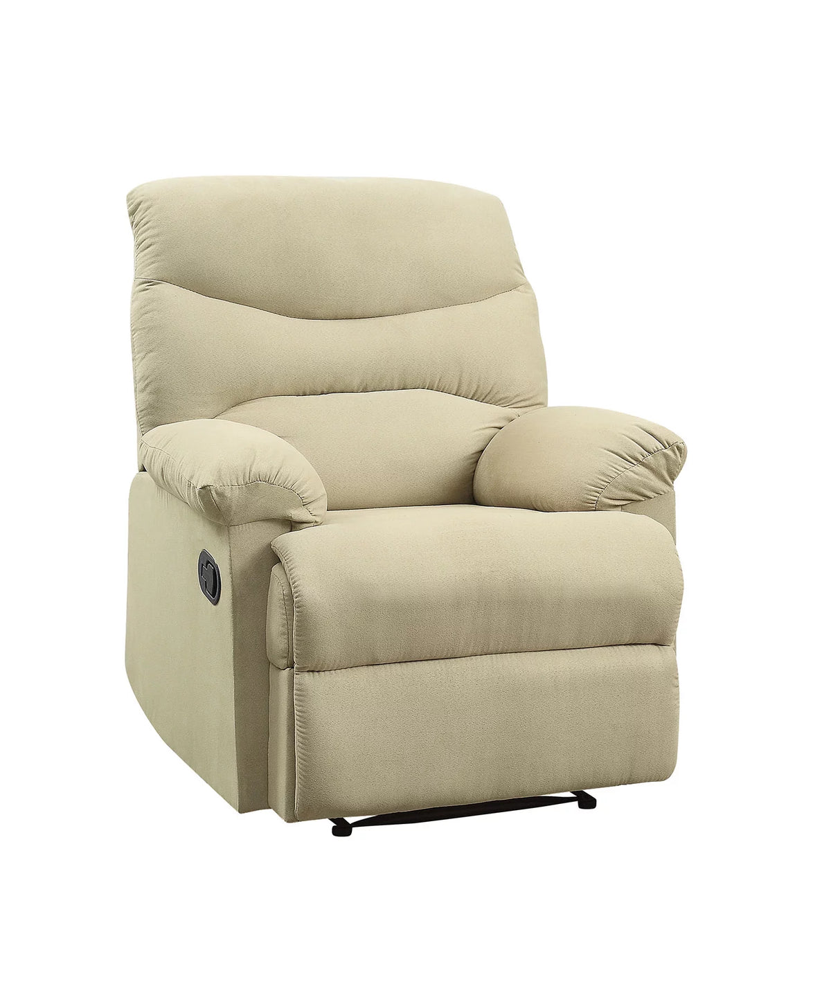 Beige Woven Fabric Recliner E5946