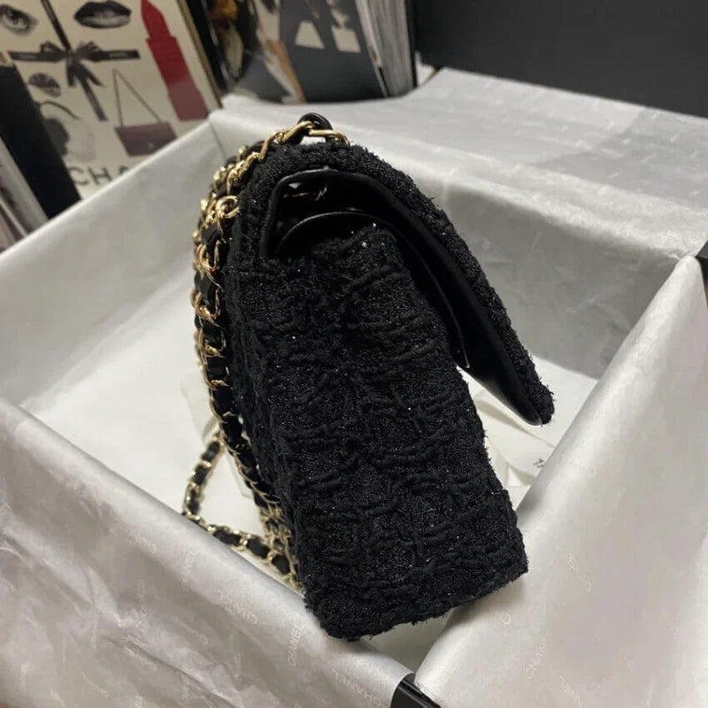 Black Tweed Bag H995