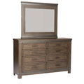 Gray Dresser & Mirror M30802