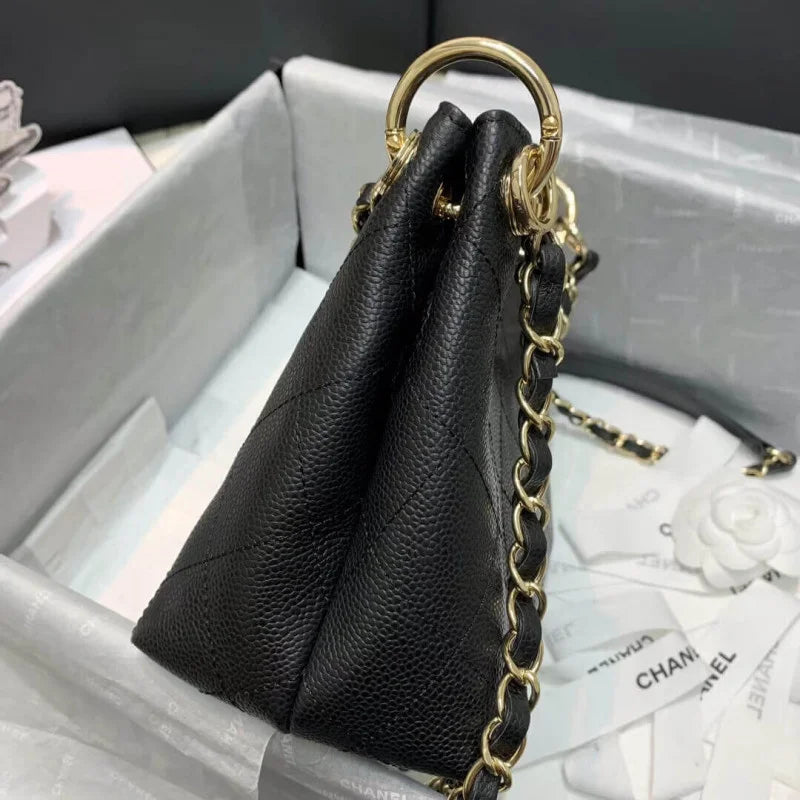 Grained Calfskin Small Hobo Bag P22974