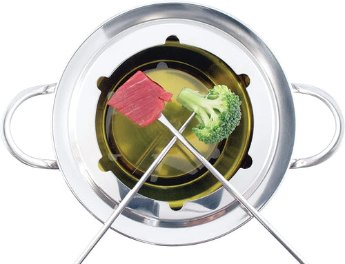 11 Pcs Stainless Steel Meat Fondue Set G740496