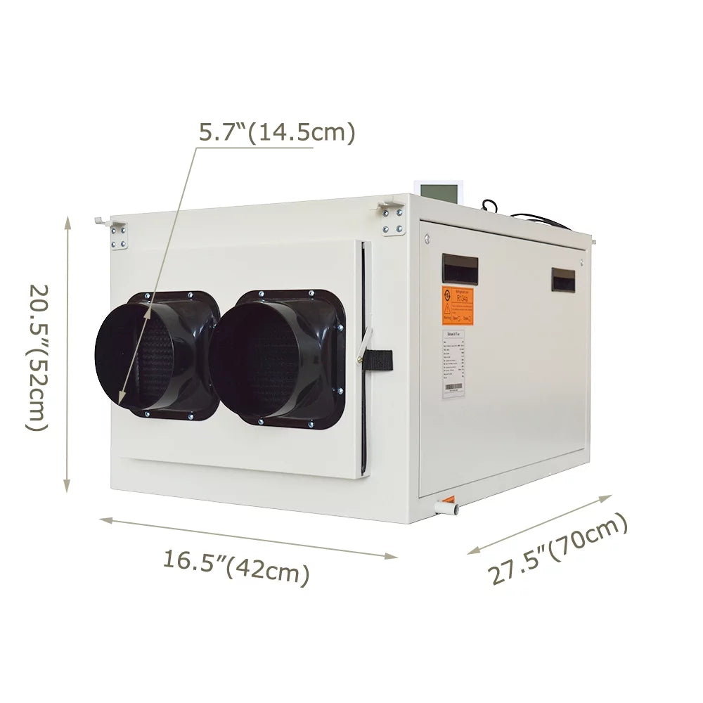 Household Basement Ceiling Dehumidifier LCD Touch Control H561