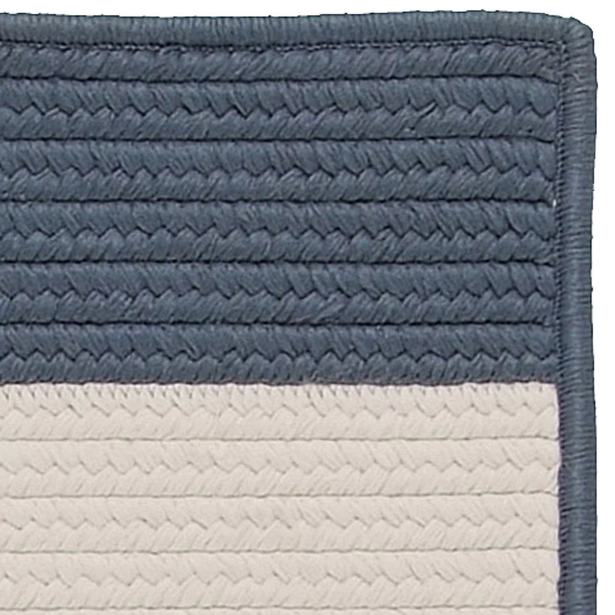 3' x 5' Steel Blue Striped Reversible Rectangular Outdoor M4406