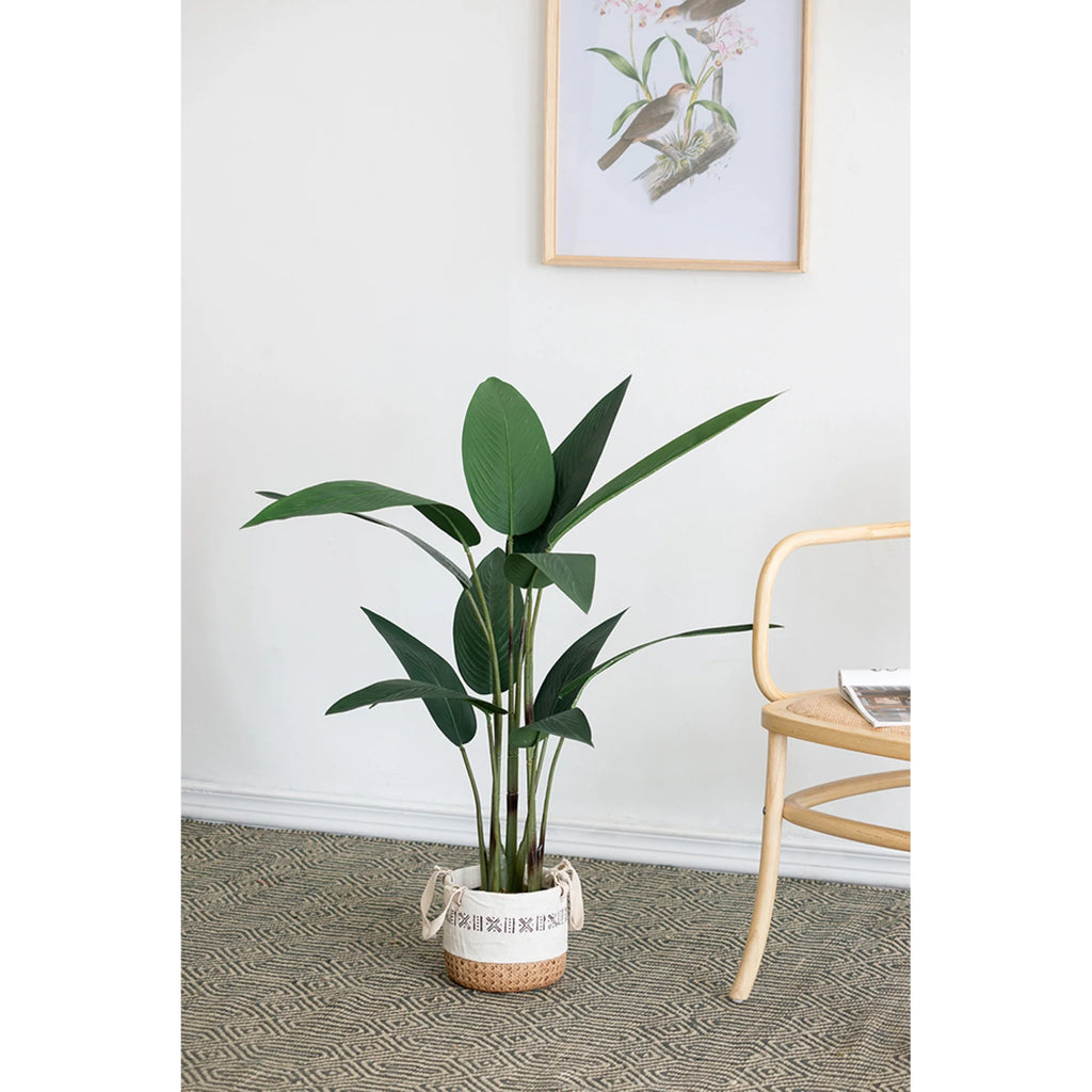 Birds of Paradise Tree in Black Pot 45.25" S197