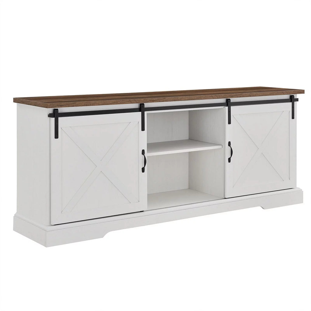 70" Farmhouse Wood TV Stand X5314