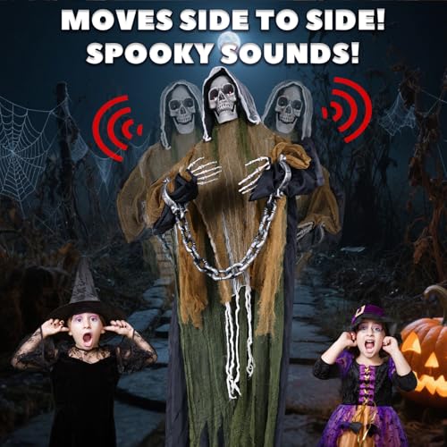 Life Size Animatronics Grim Reaper with Chain S2213