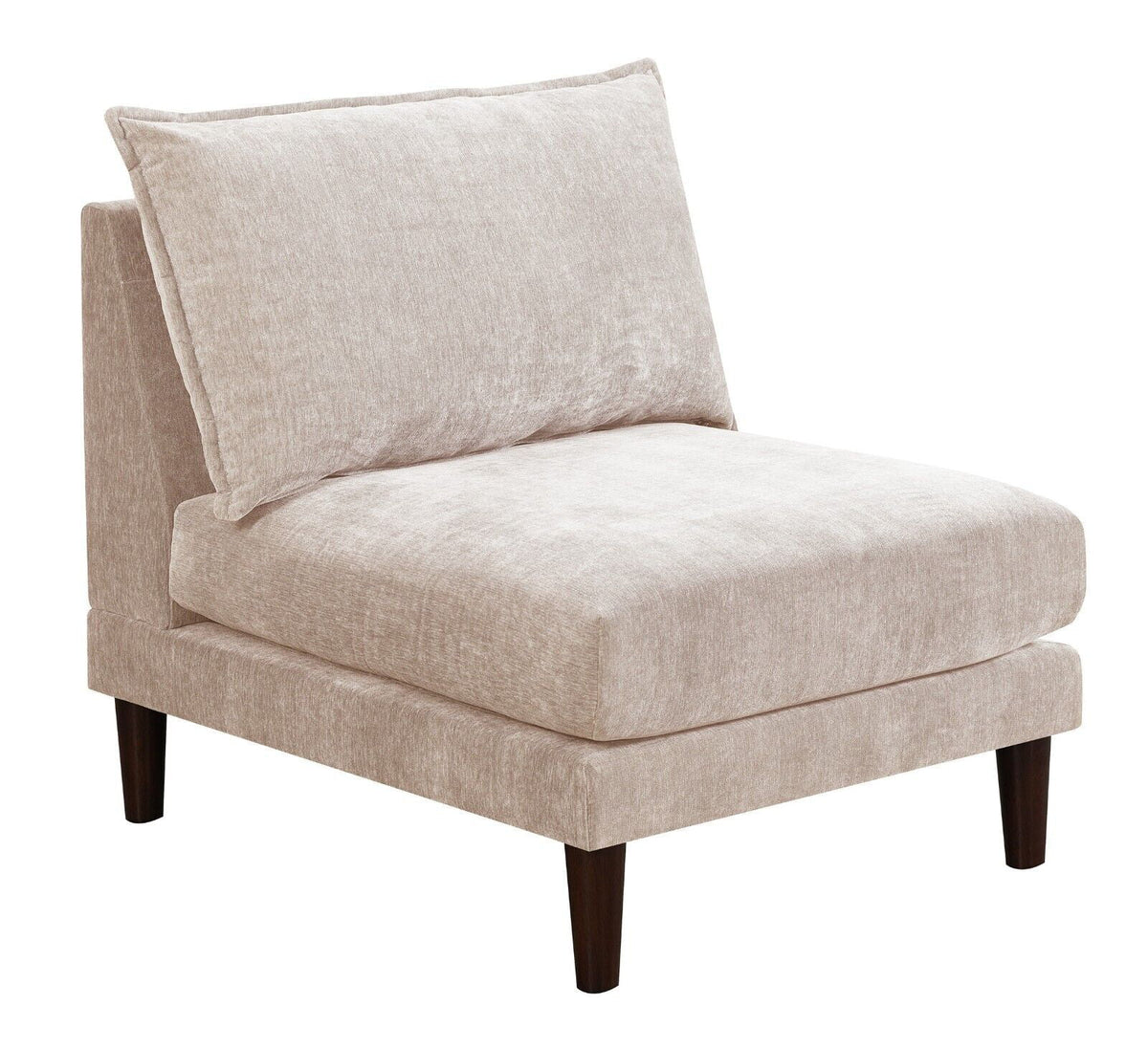 5pc Modular Sofa Set with Armless Chair Corner Wedge Ottoman X9091