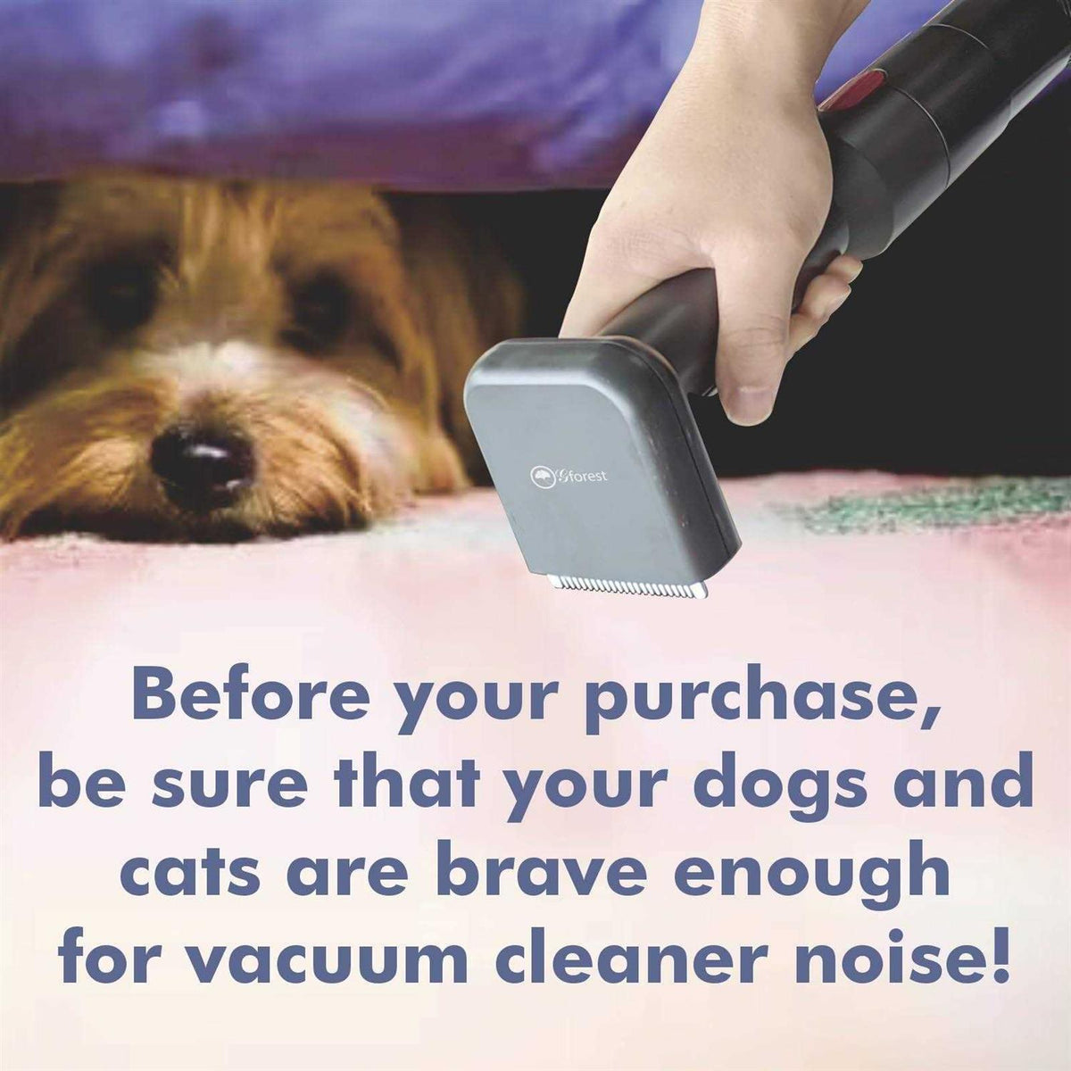 Pet Hair Grooming Brush Comb Shedding Vacuum Attachment Tool J1021