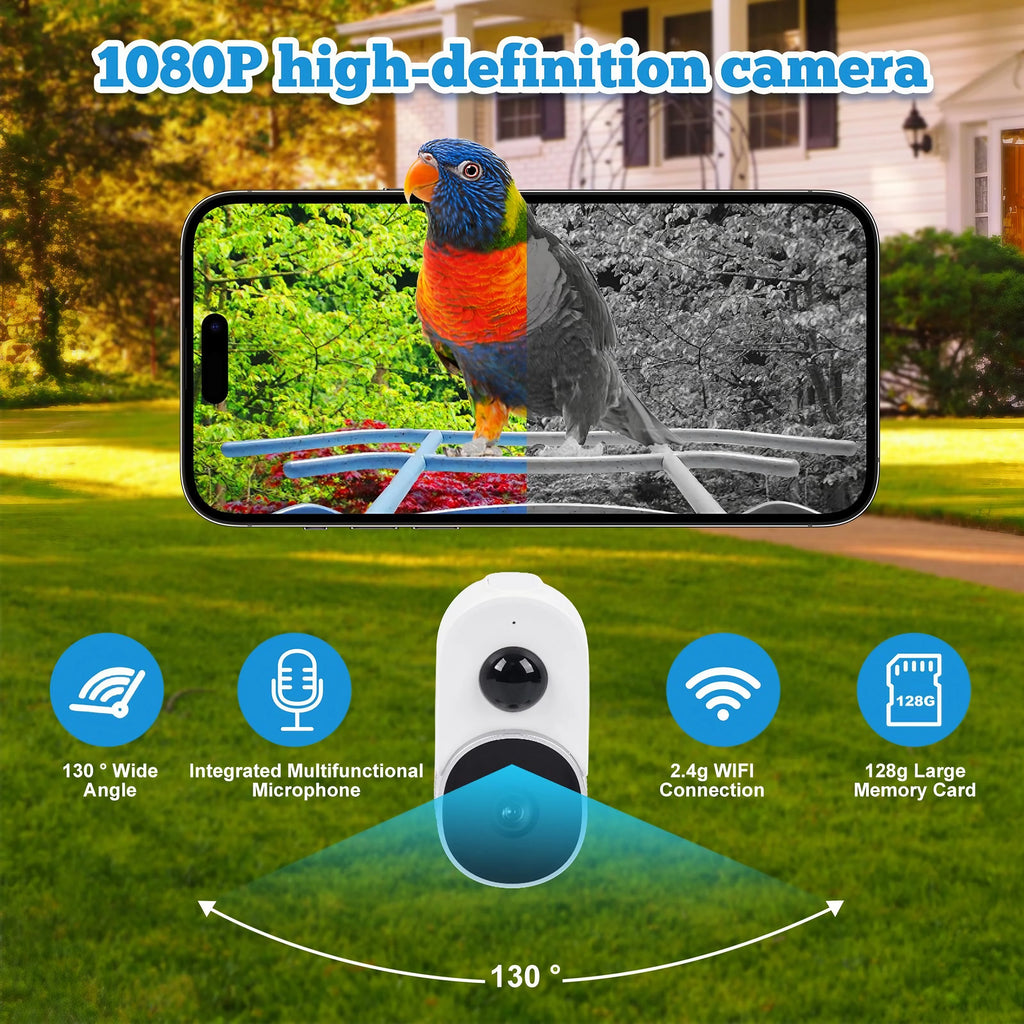 Smart Bird Feeder with Camera Solar E5312
