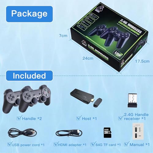 Wireless Retro Handheld Game Console with 20,000+ Games K834065