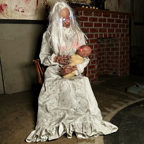 Life-Size Animatronic Halloween Decoration with Motion-Activated Sounds C65787