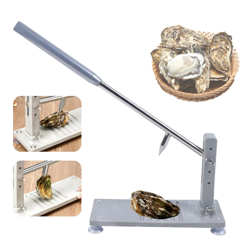 Manual Oyster Clam Shucker Stainless Opener Tool with 2 Blade T895