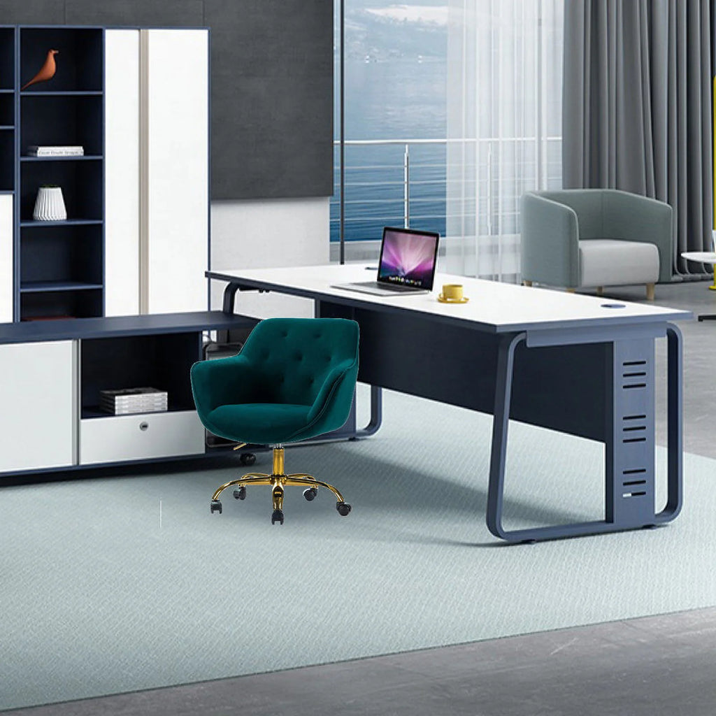 Teal Metal Task Chair Y833
