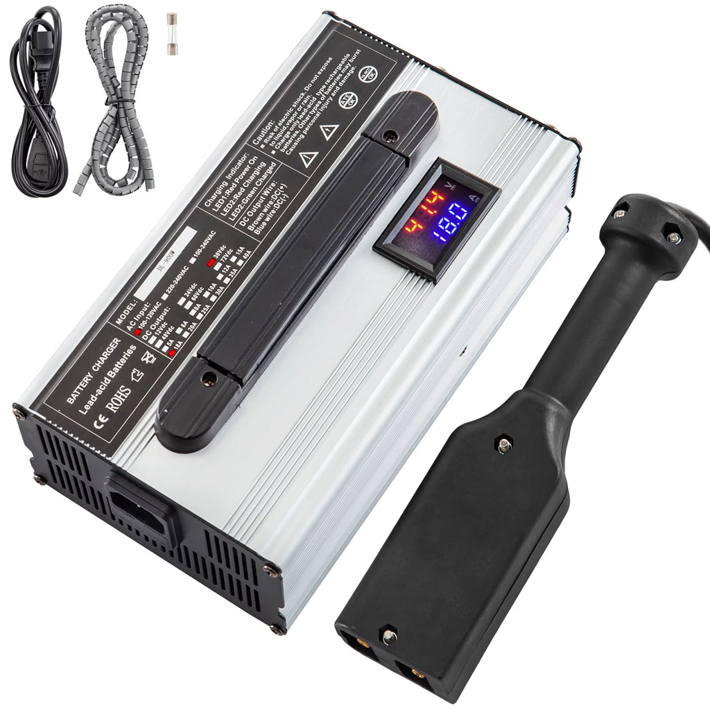 36V 18A Golf Cart Battery Charger with LED Indicator Lights D1878