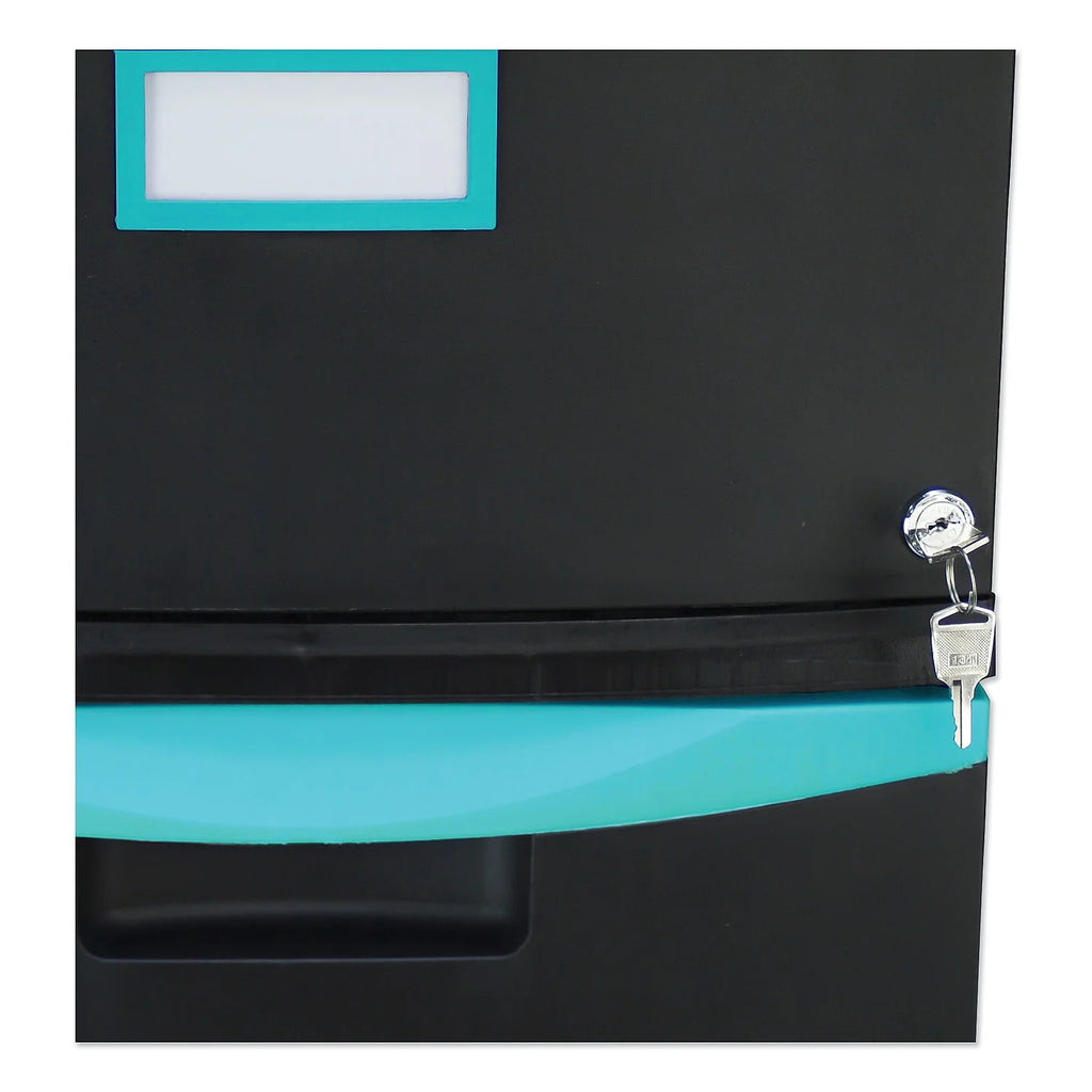 2-Drawer Mobile File Cabinet, Black H91150