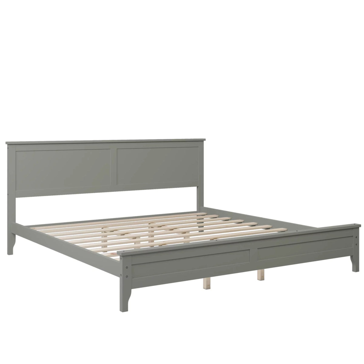 Solid Wood King Platform Bed S999