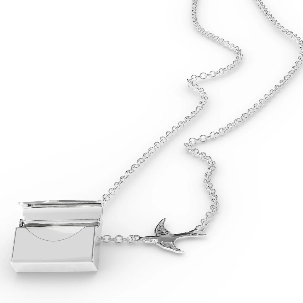 Silver Locket Necklace W11335