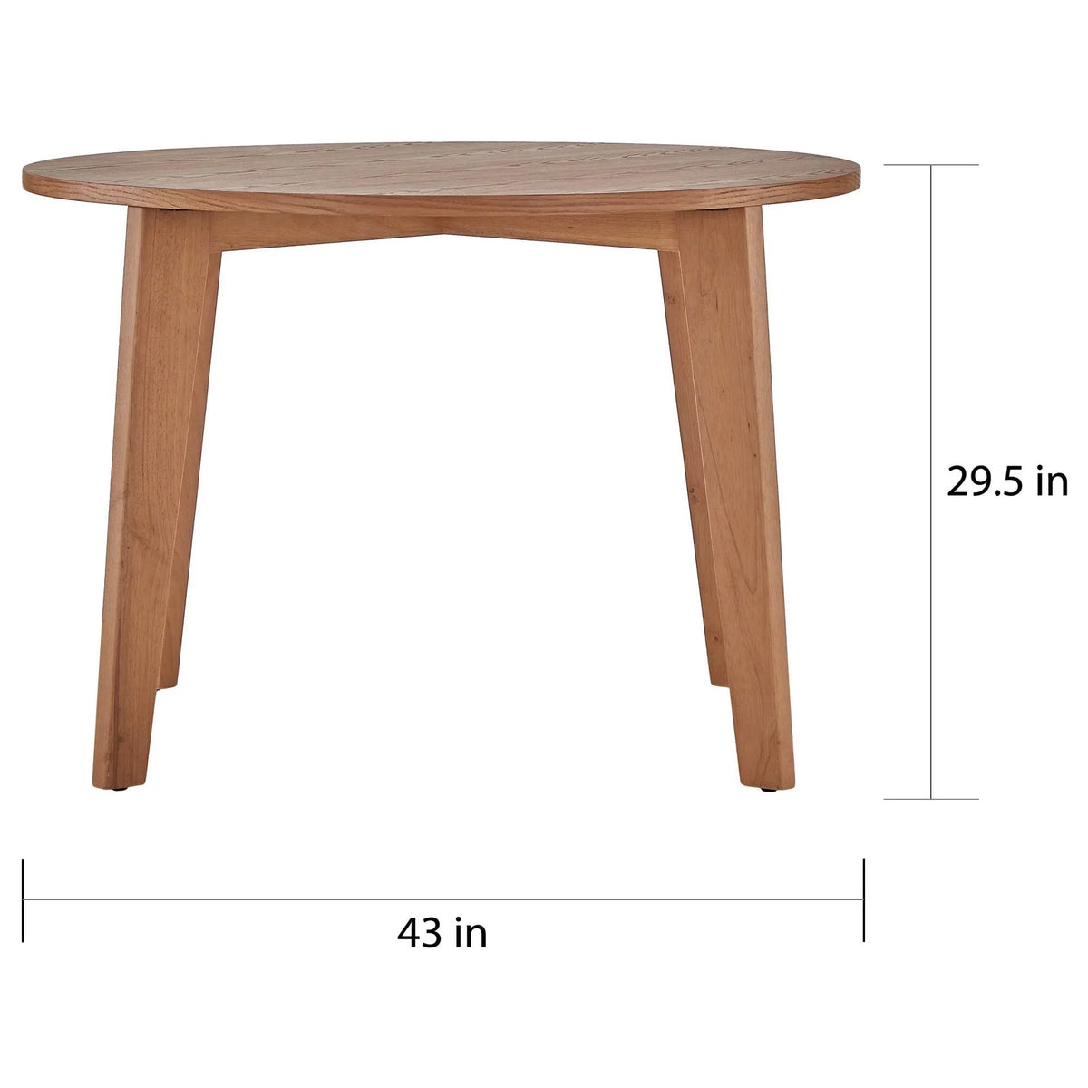 Dark Brown Round Dining Table Y462808