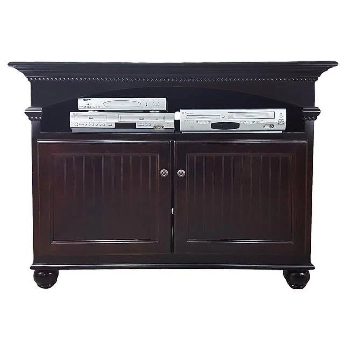 Yellow TV Stand with Fixed Half Shelf O501