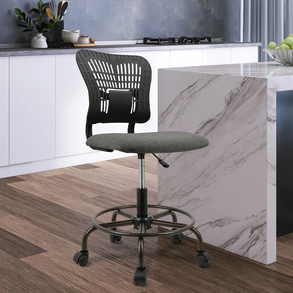 Ergonomic Tall Adjustable Office Drafting Chair J80487