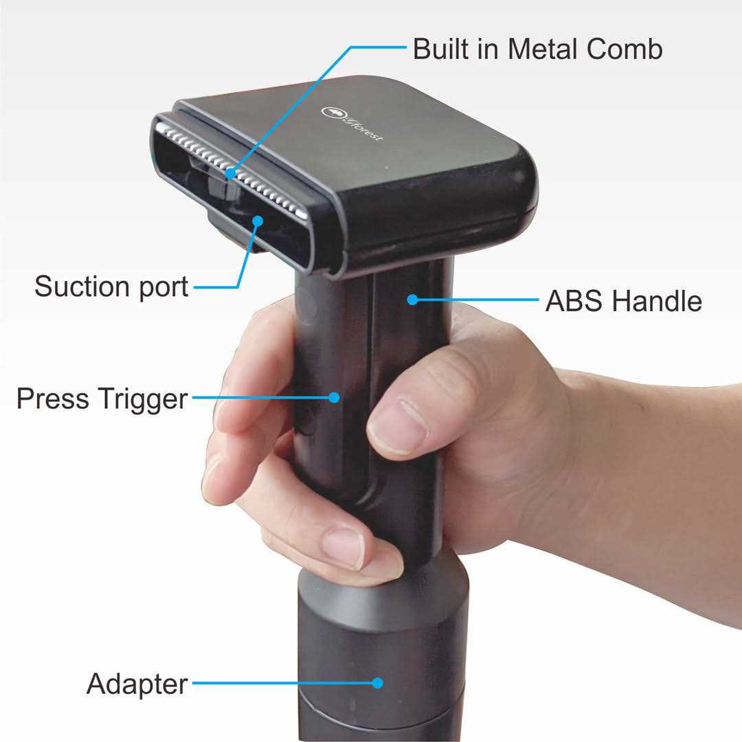 Pet Hair Grooming Brush Comb Shedding Vacuum Attachment Tool J1021