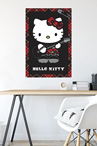 Hello Kitty Punk Red Wall Poster S71708