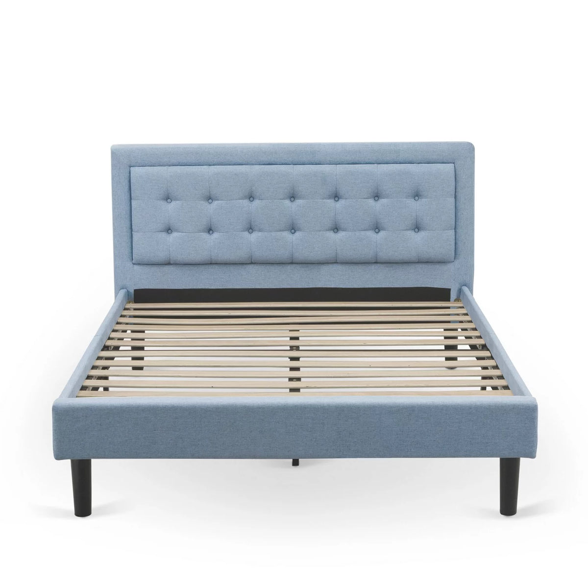 3 Piece Denim Blue Wood Bedroom Set Z748