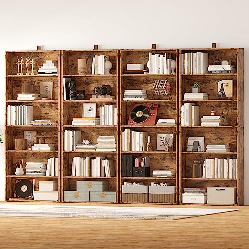 Set of 2 Floor Standing 6 Tiers 70 in Tall Bookshelves H109068