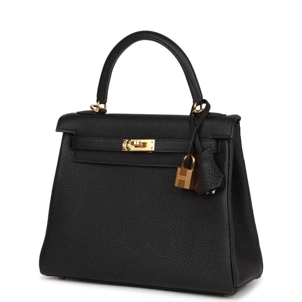Black Leather Handbag R212