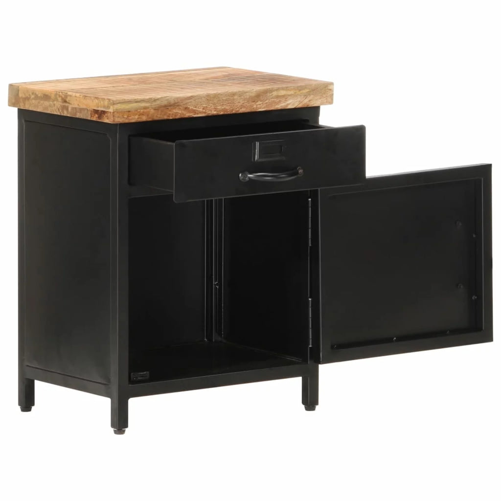 Mango Wood Bedside Cabinet with Storage Drawer G830285