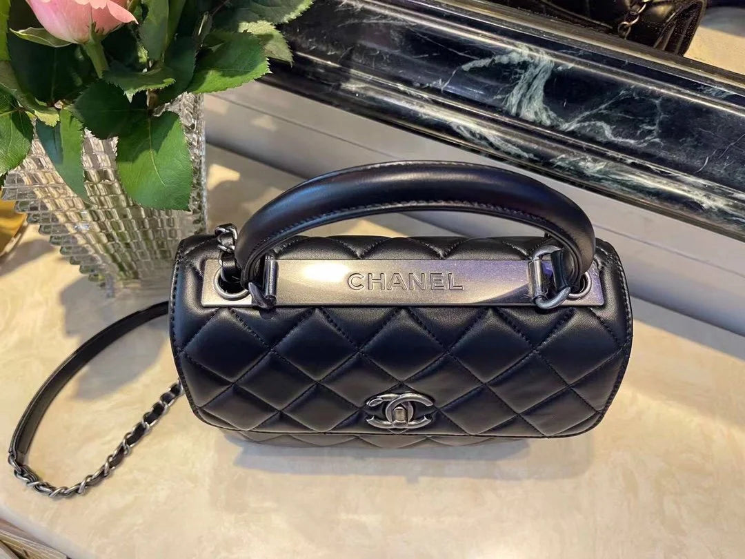 Black Flap Bag K2282