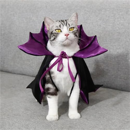 4-Piece Halloween Pet Cosplay Vampire Cloak Outfit U8603