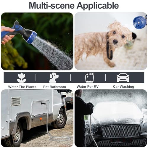 50ft 304 Stainless Steel Garden Hose with Nozzles G314745