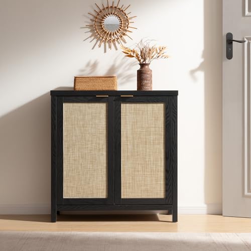 Rattan Sideboard Buffet Credenza Cabinet with Storage H801087