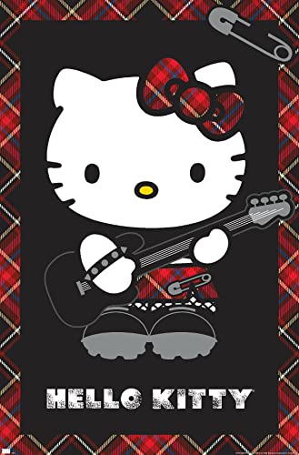 Hello Kitty Punk Red Wall Poster S71708
