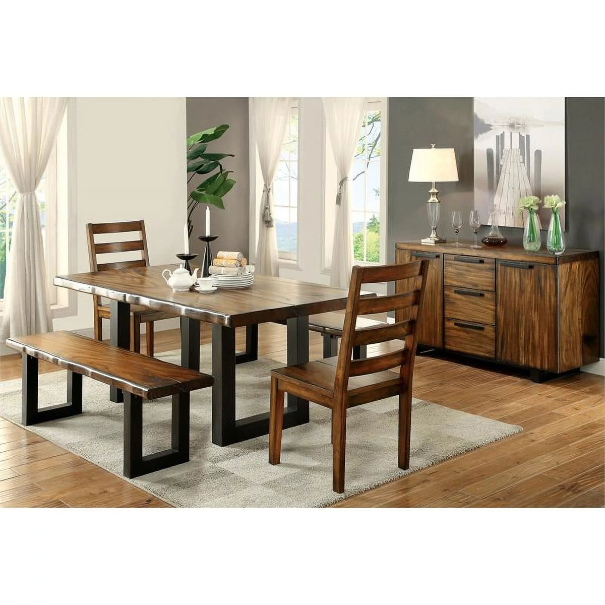 Wood Dining Bench D280