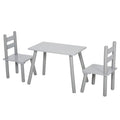 3-Piece Kids Wooden Table Chairs Set G513418