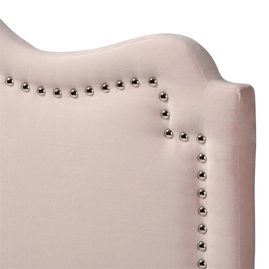 Velvet Queen Headboard in Light Pink D421