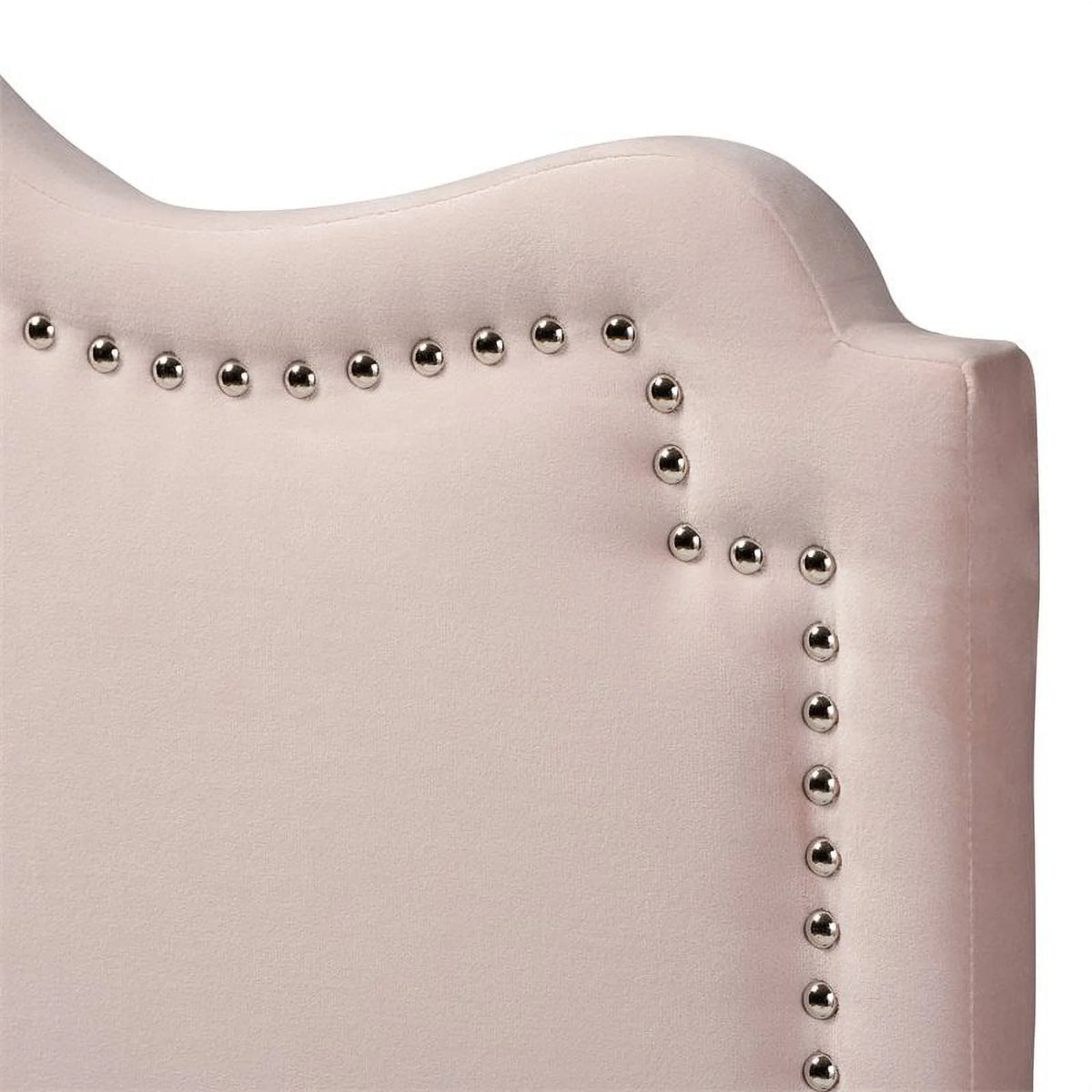 Velvet Queen Headboard in Light Pink D421