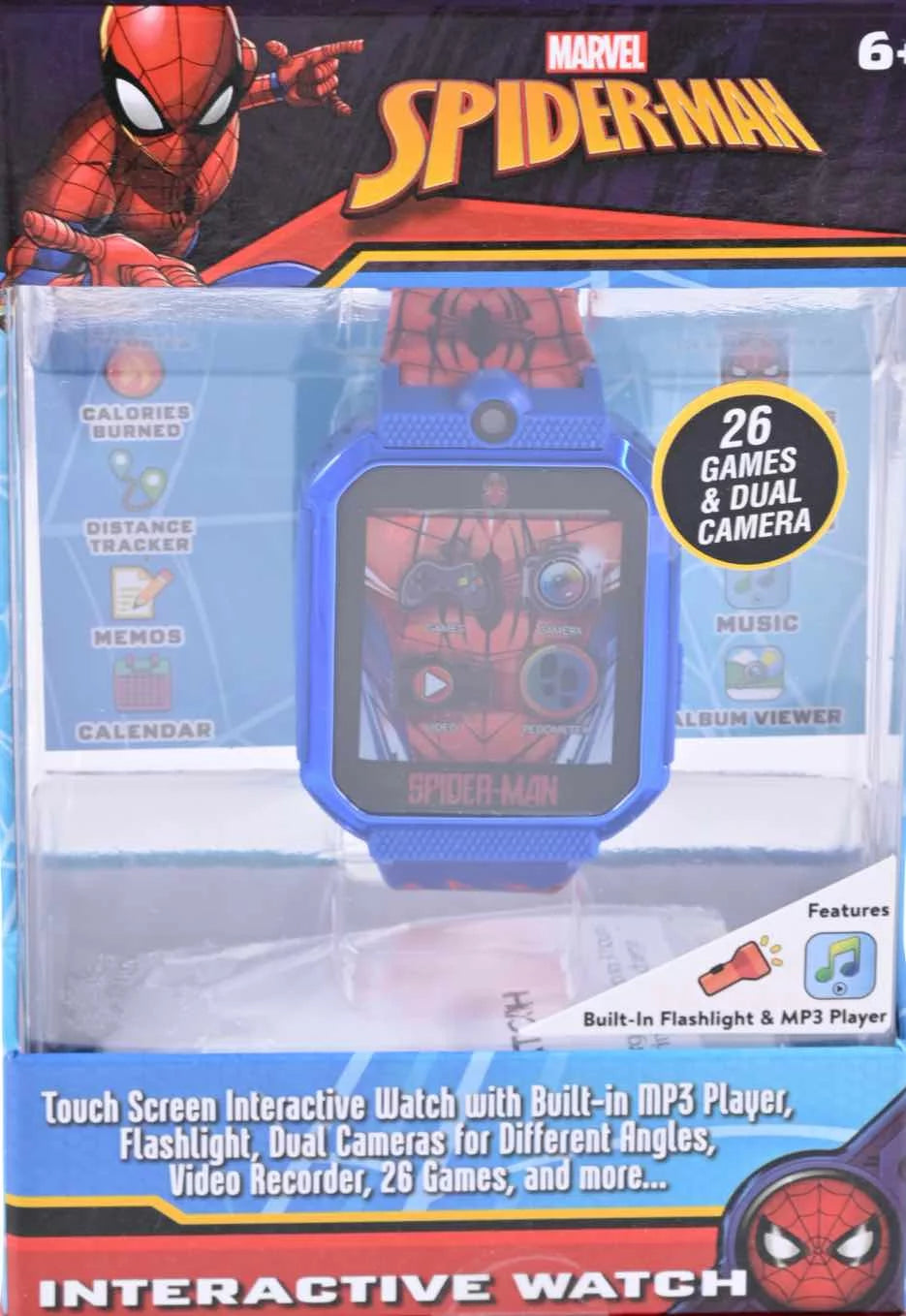 Smart Watch with Silicone Strap and Metallic Blue Case 42mm J34820