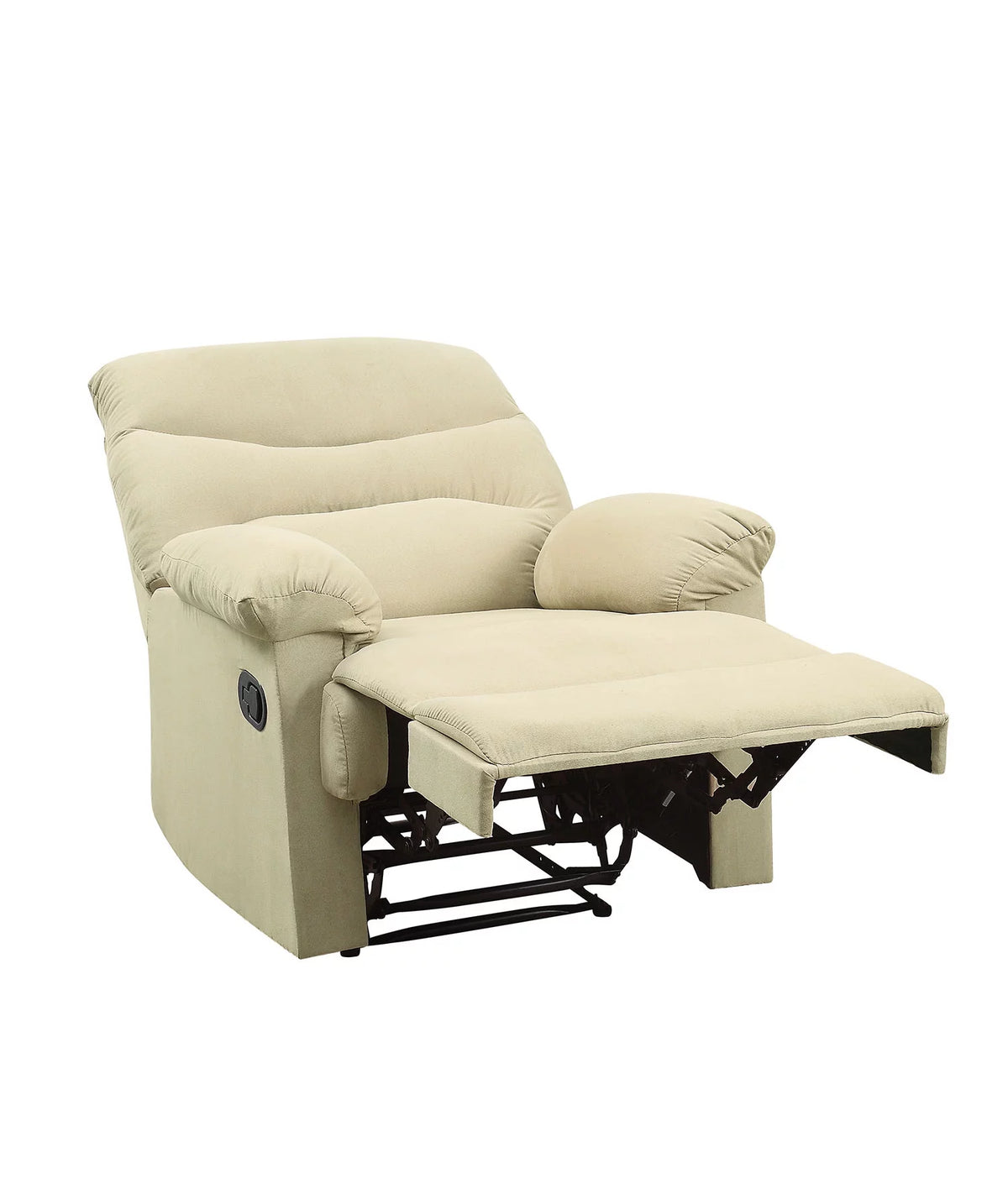Beige Woven Fabric Recliner E5946