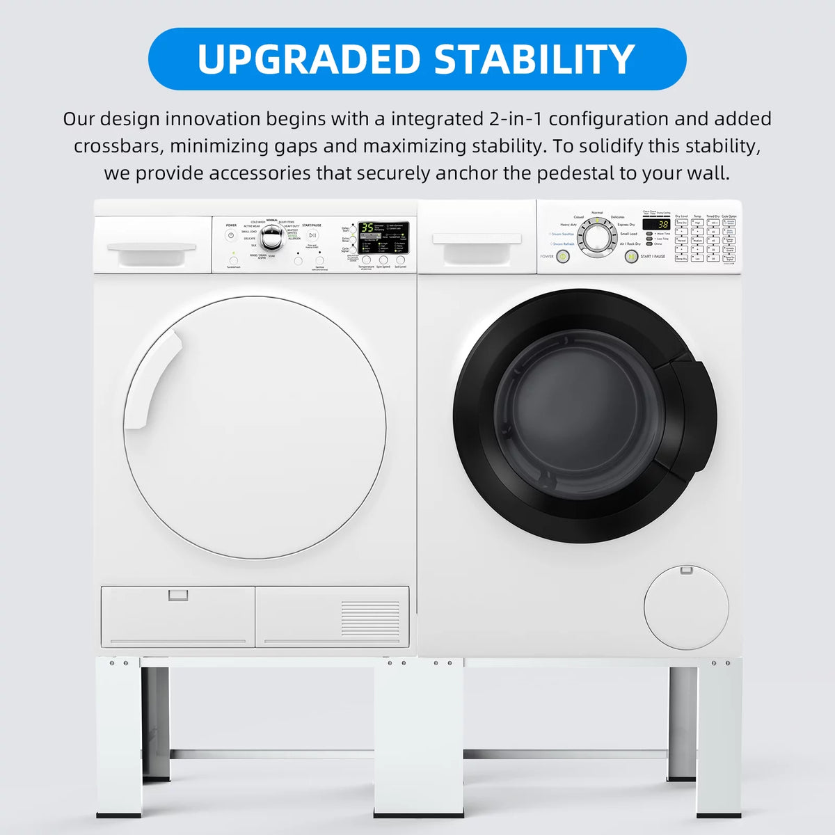 White 2-in-1 Laundry Pedestal B60097